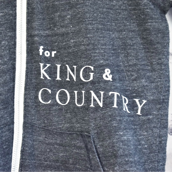 For King and Country Christian rock band lightweight zip up hoodie jacket - Picture 4 of 7